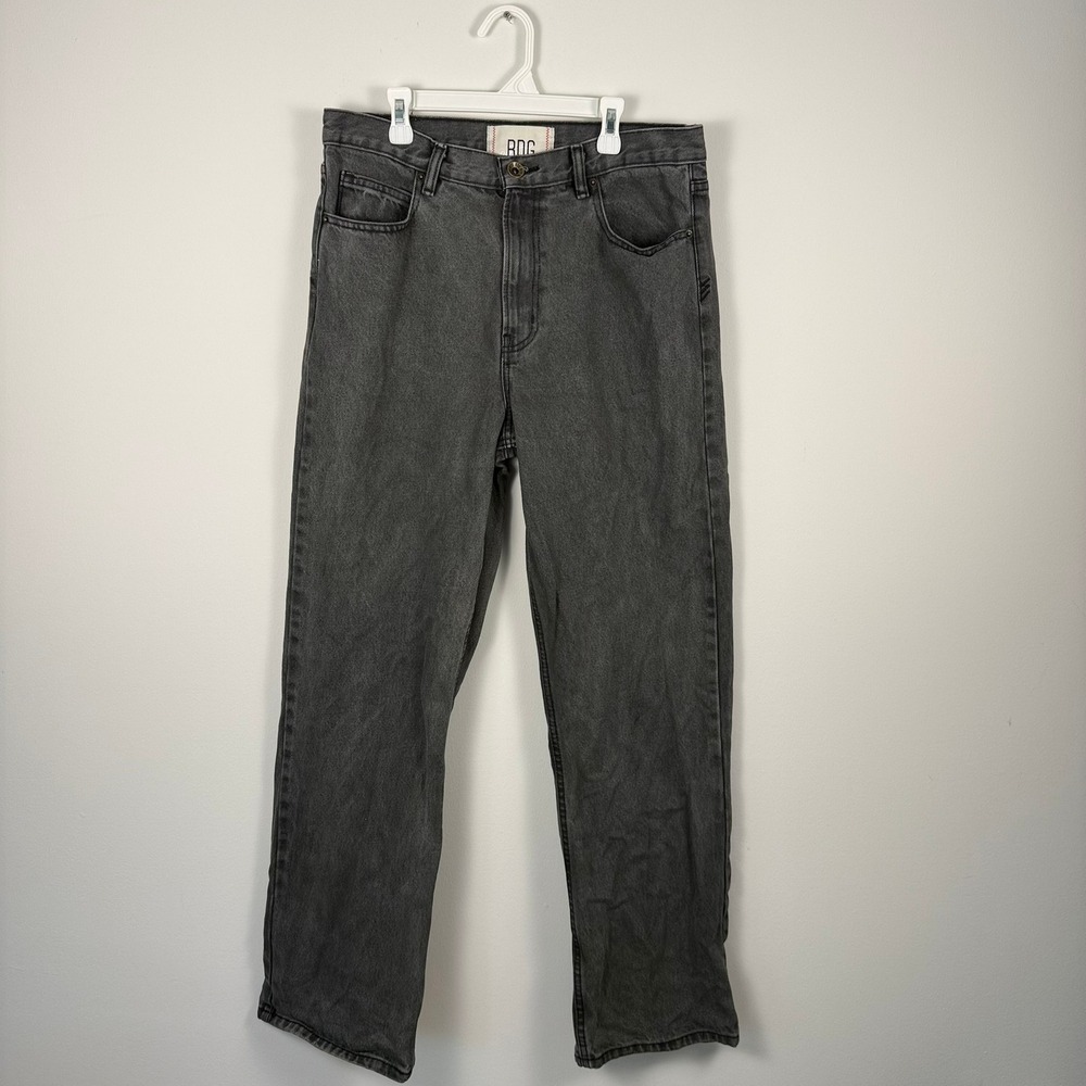 BDG Urban Outfitters Mens Skate Fit Jeans‎ Washed Black Straight Leg Size 31